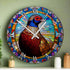 Norman the Pheasant Suncatcher Effect Clock